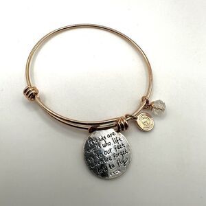 Love this Life rose gold friendship charm bracelet